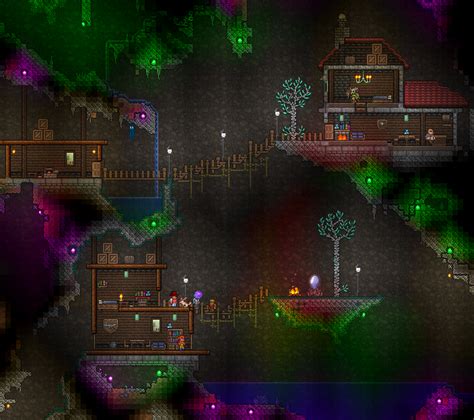 Making sure Torches match the biome type they are in will positively influence. . Terraria underground